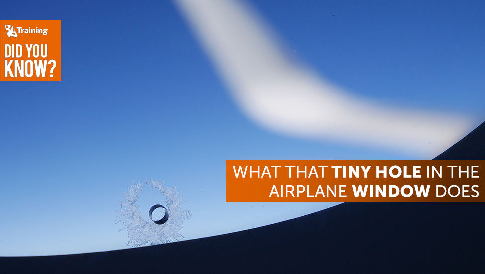 Did You Know What that Tiny Hole in the Airplane Window Does?