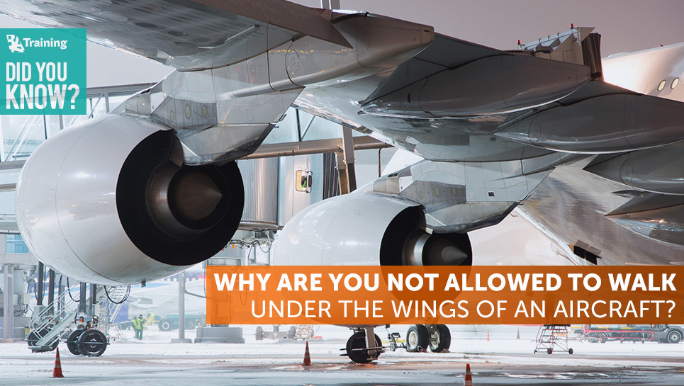 Why Are You Not Allowed to Walk Under the Wings of an Aircraft?